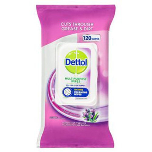 Dettol Multipurpose Wipes Fresh Lavender 120s